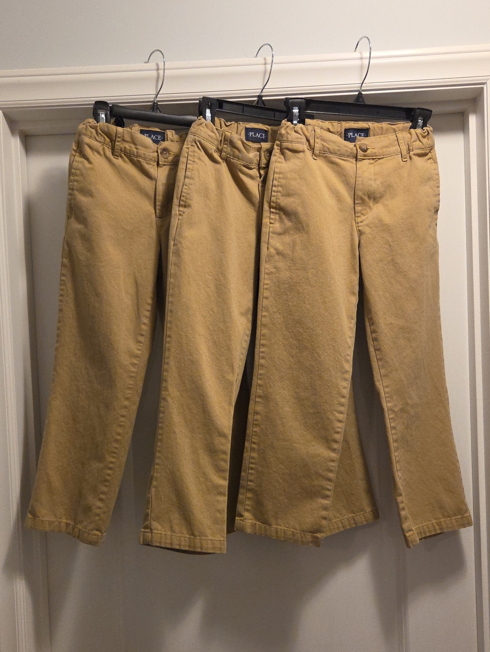 Boys The Children's Place Khaki Chino Pants - 3 Pack